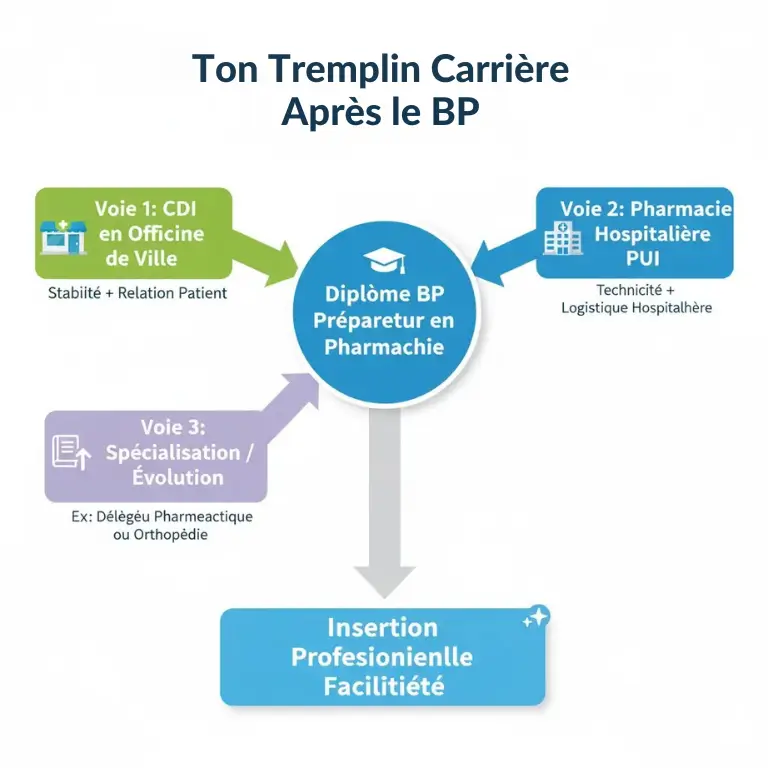 ton tremplin carrière après le bp préparateur en pharmacie alternance