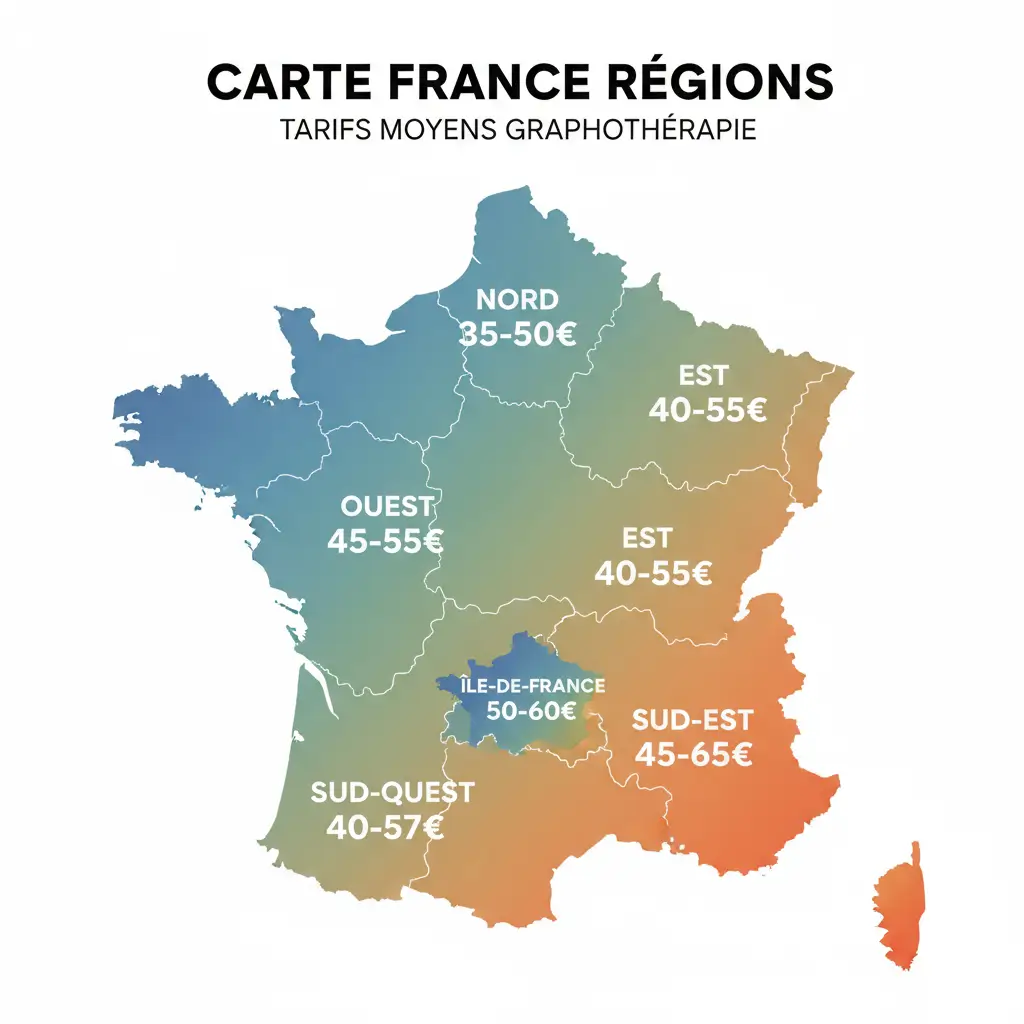 combien coute une séance de graphothérapie, le prix région par région.