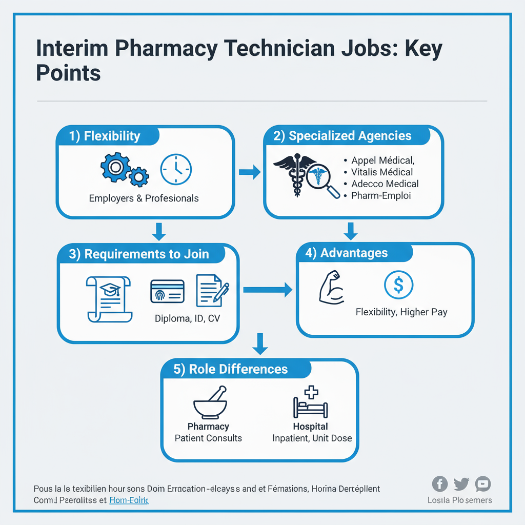 les points clés pour interim preparateur en pharmacie