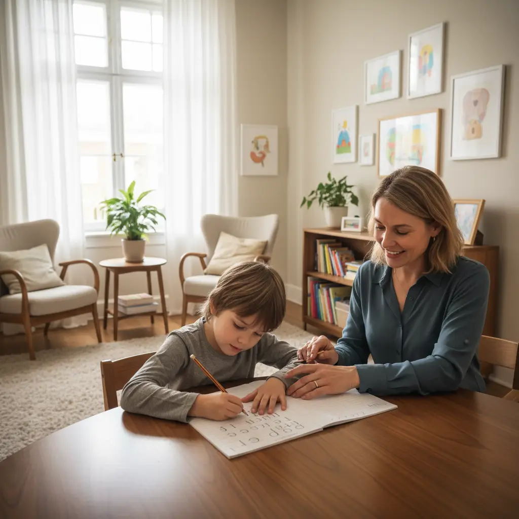 combien coute une séance de graphothérapie, le graphothérapeute en séance.