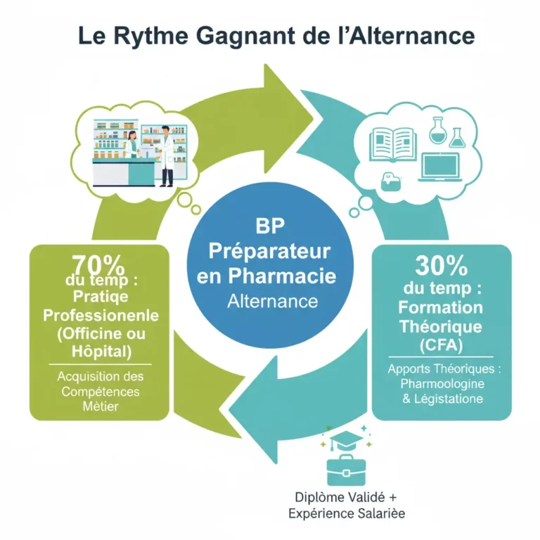 bp préparateur en pharmacie alternance, le rythme gagnant de l'alternance.