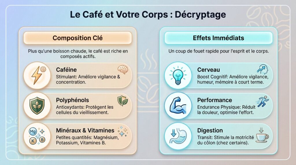 le café ses bienfaits sur le corps humain. café bienfaits santé