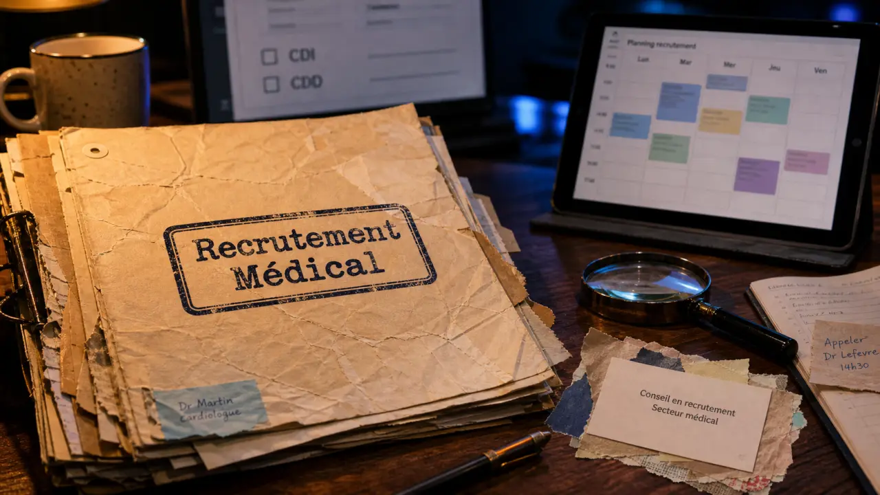 Cabinet de recrutement médical : dossiers et planning pour recruter vite sans précipitation