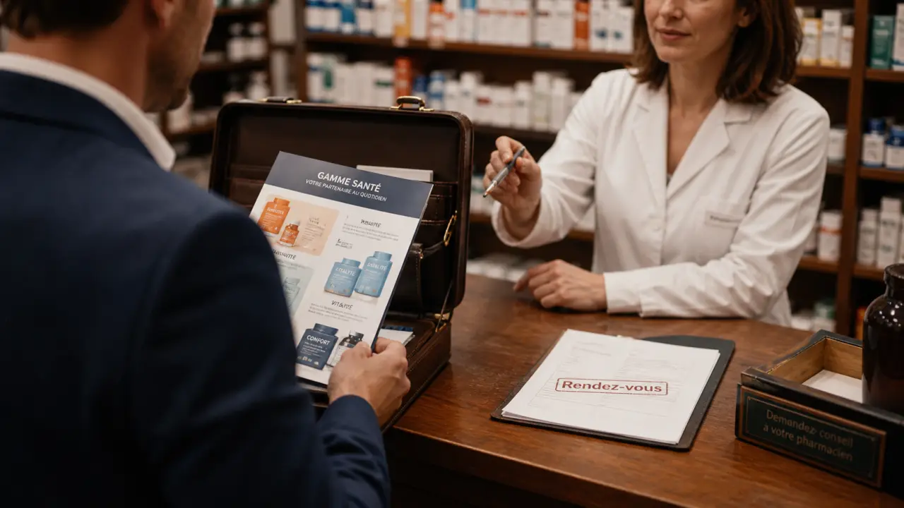 Délégué pharmaceutique en rendez-vous, conseil en pharmacie