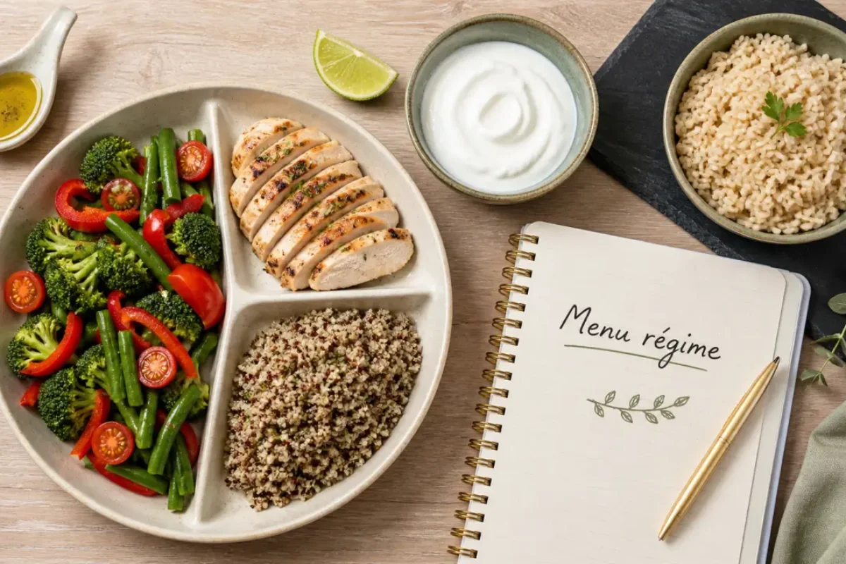 Menu régime sur 7 jours : les portions qui calment la faim et limitent l’effet yo-yo
