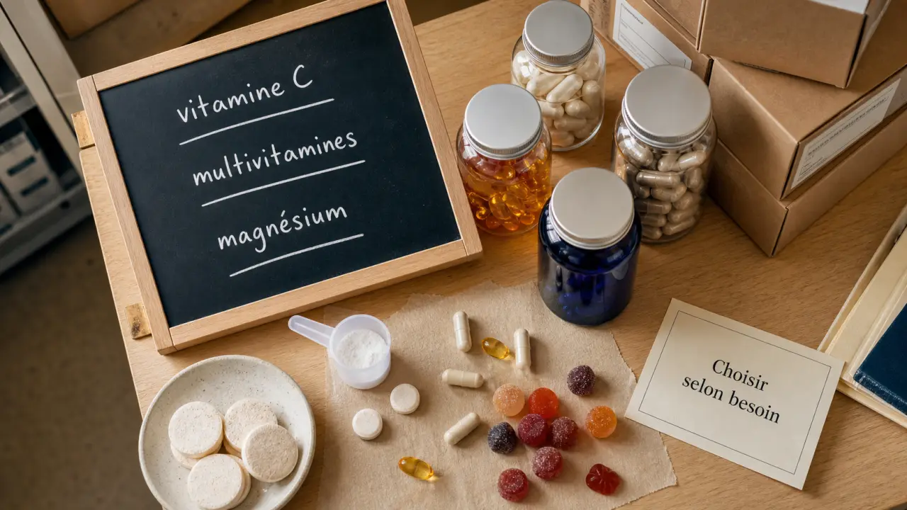 Vitamine pharmacie : vitamines C, multivitamines et magnésium en pharmacie