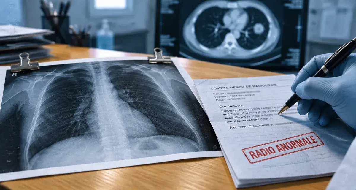Radio poumon anormale : radiographie pulmonaire et compte-rendu