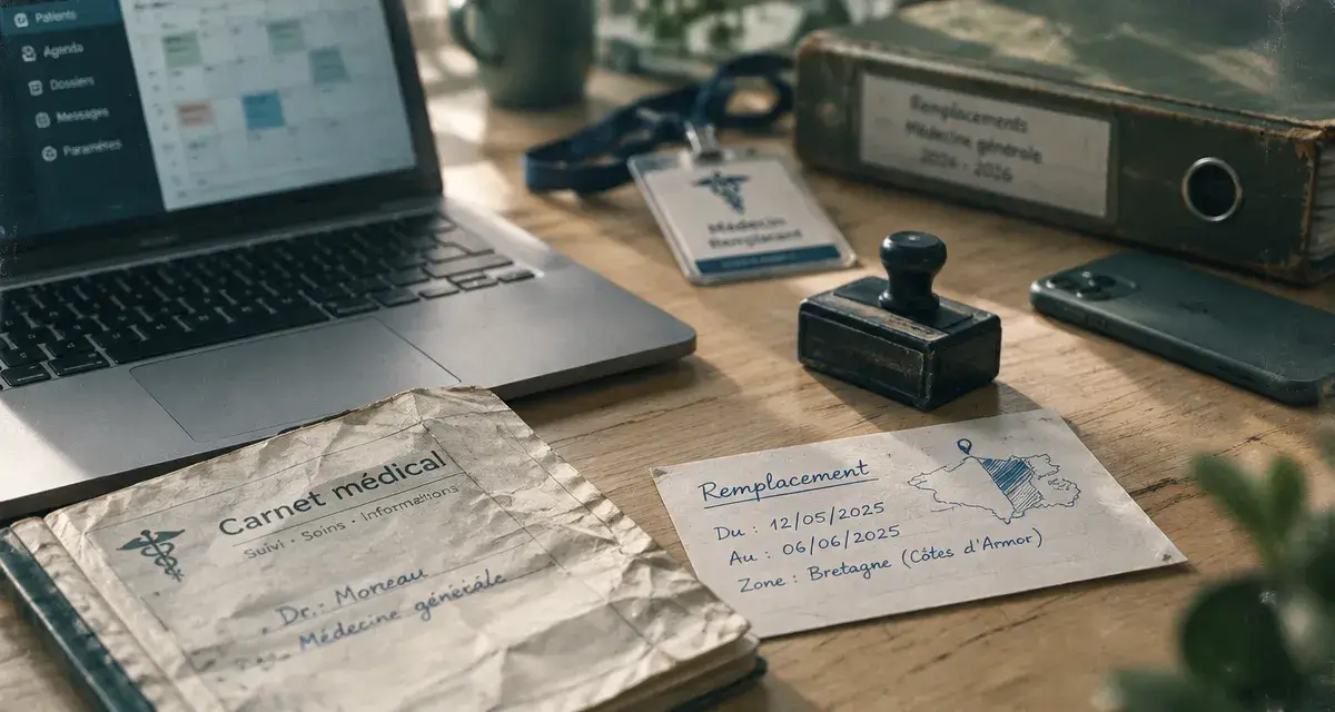 rempla médical : recherche de remplacement avec carnet et dates